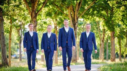 Bild: German Popp/exb
Daniel Hinterberger, Stephan Schlögl, Benjamin Grund und Thomas A.Gruber (von links) feiern am 24. August eine große Sommer-Openair-Party in Hirschau.