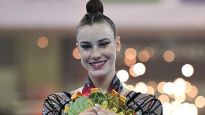 Bild: Hendrik Schmidt/dpa
Gewinnt Darja Varfolomeev auch bei den Weltmeisterschaften wieder fünfmal Gold?