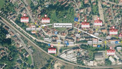 Bild: Stadt Sulzbach-Rosenberg
Verkehrsregelung zur Rosenberger Kirwa 2025