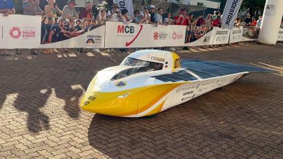 Bild: Lloyd Jones/AAP/dpa
Team Sonnenwagen Aachen startete beim World Solar Challenge in der Pole Position.