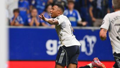 Bild: Miguel Oses/AP/dpa
Kylian Mbappé trifft erneut für Real.