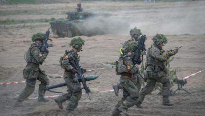 Bild: Kay Nietfeld/dpa
Abschluss der Nato-Übung Quadriga 2024