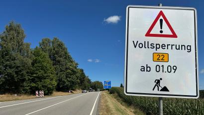 Bild: ihl
Die B 22 wird ab 1. September zwischen Wieselrieth und Bernrieth inklusive der Anschlussstelle Leuchtenberg der Autobahn A 6 gesperrt.