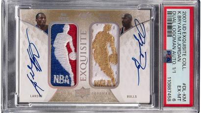 Bild: -/Heritage Auctions/dpa
Die Versteigerung der Karte mit den Autogrammen der beiden NBA-Legenden hat fast 13 Millionen Dollar (rund 11 Millionen Euro) erzielt.