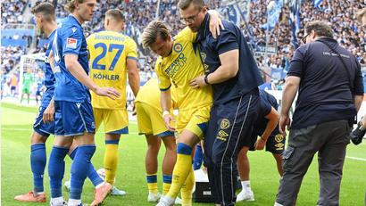 Bild: Uli Deck/dpa
Lino Tempelmann wird den Braunschweigern gegen Stuttgart sehr fehlen.