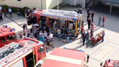 Bild: mab
Groß war das Interesse am neuen Fahrzeug nach dessen Ankunft in Schwarzenfeld.