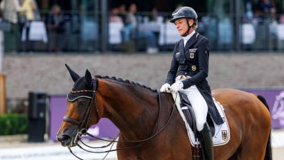Bild: Stefan Lafrentz/dpa
Ingrid Klimke zeigte bei der EM keinen guten Auftritt.