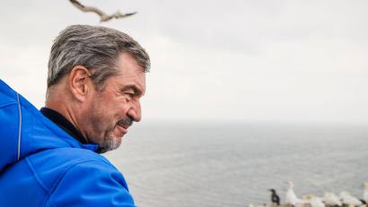 Bild: Frank Molter/dpa
Bayerns Ministerpräsident Markus Söder (CSU) will auf jeden Fall Helgoland erneut besuchen.