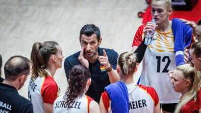 Bild: ---/Deutscher Volleyball-Verband /dpa
Das deutsche Team war nah am Sieg.
