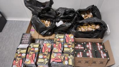 Bild: Bundespolizei
Nicht auszudenken, wenn Feuerwerk mit 47 Kilogramm Nettoexplosivmasse in einem Auto detonieren würde.