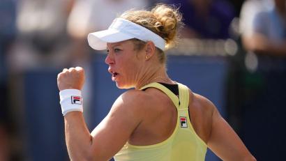 Bild: Kirsty Wigglesworth/AP/dpa
Laura Siegemund steht in der dritten Runde der US Open.