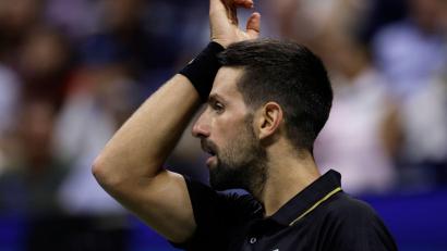 Bild: Adam Hunger/FR110666/AP/dpa
Novak Djokovic musste in seiner Drittrundenpartie einen Satzverlust gegen Cameron Norrie verdauen.