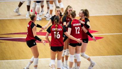 Bild: Volleyballworld/dpa
Das deutsche Team scheiterte am großen Favoriten.