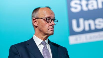 Bild: Thomas Banneyer/dpa
Kanzler Merz pocht auf einschneidende Sozialreformen. (Archivbild)