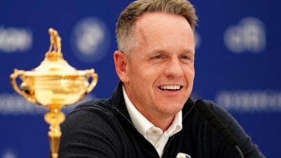 Bild: Mike Egerton/PA Wire/dpa
Europas Ryder-Cup-Kapitän Luke Donald hat seine zwölf Spieler für den Kontinentalvergleich mit den USA beisammen. (Archivbild)