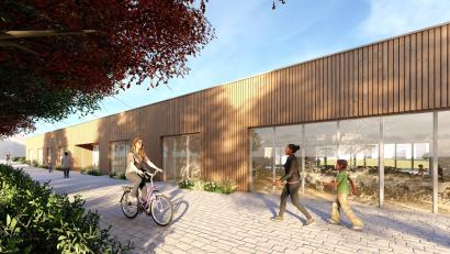 Bild: Architektur- und Ingenieurbüro Schultes GmbH
So soll der Erweiterungsbau später von außen aussehen.