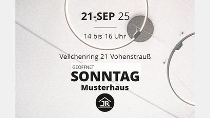 Bild: bildraumwest
Das Musterhaus von Reger Bau am Veilchenring 21 in Vohenstrauß kann am 21. September 2025 von 14 bis 16 Uhr besichtigt werden.