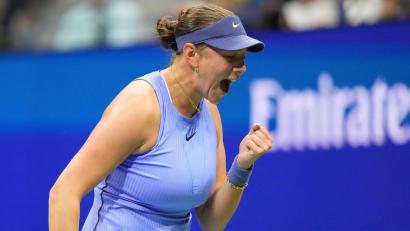 Bild: Kirsty Wigglesworth/AP/dpa
Amanda Anisimova hat nach der Klatsche vom Wimbledon-Finale wieder die Chance auf ihren ersten Grand-Slam-Titel.