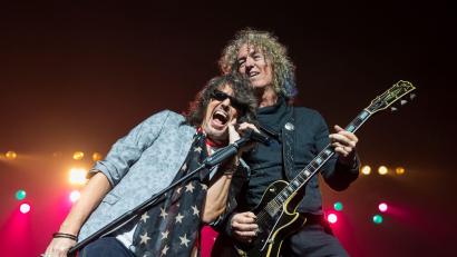 Bild: picture alliance / Ralph Arvesen/ZUMA Wire/dpa
Die Band Foreigner will auf der Hochzeit von Taylor Swift und Travis Kelce auftreten. (Archivbild)