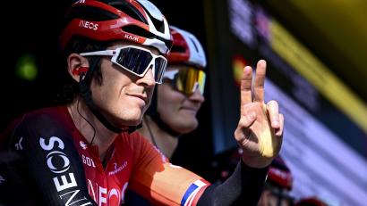 Bild: Maarten Straetemans/Belga/dpa
Nach 19 Jahren ist Schluss als Radprofi: Geraint Thomas (Archivbild)
