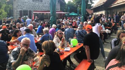Bild: wro
Der Innenhof bzw. das Areal rund um das Waldhaus war ein beliebter Verweilort.