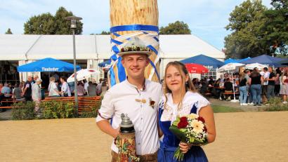 Bild: bjo
Noah Graf und Viktoria Graf sind das neue Kirwapaar in Schmidmühlen.
