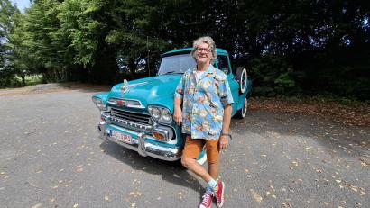 Bild: gz
Die weiteste Anreise aus Altdorf hatte Rudolf Reichl mit seinem amerikanischen Chevrolet.