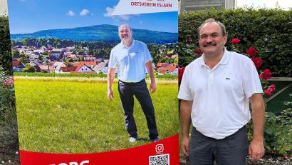 Bild: gz
Der Bürgermeisterkandidat Georg Zierer will gemeinsam mit den Bürgern seinen Heimatort Eslarn gestalten, voranbringen und in die Zukunft führen.