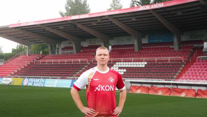 Bild: FWK / Jakob Zugelder
Philipp Ochs erstmals im Trikot der Würzburger Kickers.