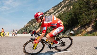 Bild: Matteo Secci/ZUMA Press Wire/dpa
Bleibt bei der Vuelta an der Spitze: Jonas Vingegard.