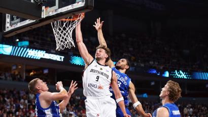 Bild: Matthias Stickel/dpa
Starker Auftritt: Wagner beim Dunk.