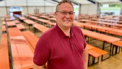 Bild: Gabi Schönberger
Der neue Festwirt des Weidener Volksfests, Manuel Metzner.