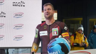Bild: Roman Koksarov/dpa
Bob-Pilot Johannes Lochner geht in seine letzte Saison.