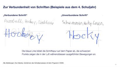 Bild: Eva Odersky/dpa
An 43 Grundschulen in Bayern werden die Kinder angeleitet, direkt aus der Druckschrift ihre eigene Handschrift zu entwickeln - ohne den „Umweg“ über eine verbundene Schreibschrift (Handout).