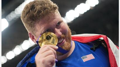Bild: Michael Kappeler/dpa
Wieder Weltmeister: Kugelstoßer Ryan Crouser aus den USA.