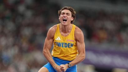 Bild: Michael Kappeler/dpa
Wieder Weltmeister: Armand Duplantis.