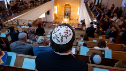 Bild: Sven Hoppe/dpa
Die Synagoge Reichenbachstraße in München ist nach Originalplänen von 1931 umfassend saniert worden.
