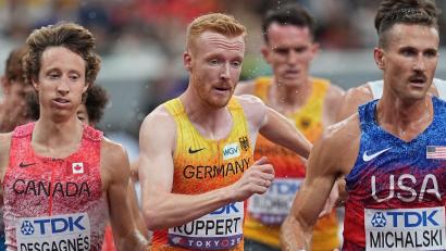 Bild: Michael Kappeler/dpa
Frederik Ruppert musste sich über die 3.000 Meter Hindernis mit dem zwölften Platz zufriedengeben.