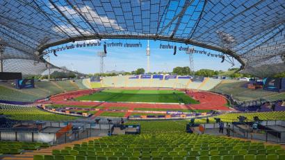 Bild: Soeren Stache/dpa
Herzstück des Olympia-Bewerbungskonzepts ist der Olympiapark mit dem Stadion der Spiele 1972.