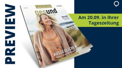 Grafik: Oberpfalz Medien
Lesen Sie sich gesund! Unser Magazin wurde für Sie gemacht.