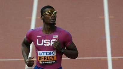 Bild: Marcus Brandt/dpa
Der frühere 100-Meter-Weltmeister Fred Kerley will bei den sogenannten Enhanced Games starten.