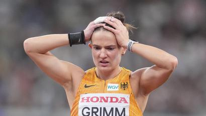Bild: Michael Kappeler/dpa
Für Siebenkämpferin Vanessa Grimm ist die Leichtathletik-WM vorzeitig beendet.