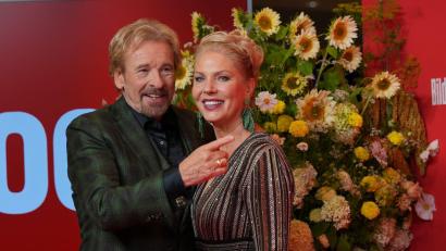 Bild: Soeren Stache/dpa
Thomas Gottschalk und Karina Mroß waren auch im vergangenen Jahr auf dem Oktoberfest.