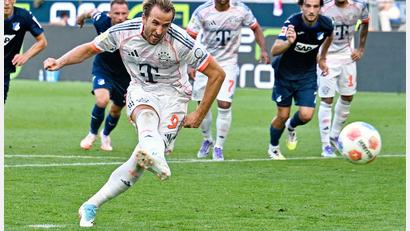 Bild: Uwe Anspach/dpa
Zwei Elfer zum Dreierpack: Harry Kane schlägt wieder zu