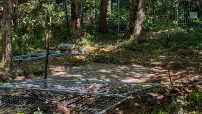 Bild: Wolfgang Steinbacher
Der Barbaraschacht auf dem Erzberg in Amberg ist seit Monaten gesperrt. Die Abdeckung aus Beton muss erneuert werden.