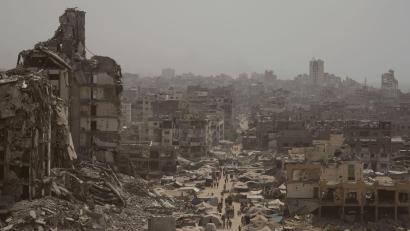 Bild: Jehad Alshrafi/AP/dpa
Angesichts des bald zwei Jahre dauernden Gaza-Kriegs will unter anderem Frankreich einen Staat Palästina anerkennen. (Archivbild)