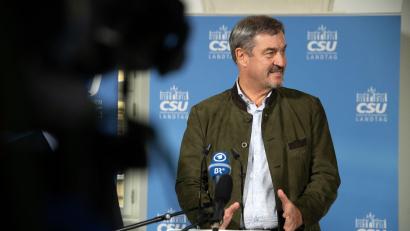 Bild: Pia Bayer/dpa
CSU-Chef Söder sagt einmal mehr der AfD den Kampf an - in Umfragen  liegt die Partei inzwischen bereits vor der Union.