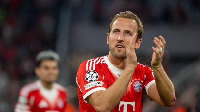 Bild: Leonie Asendorpf/dpa
Harry Kane jubelt nach dem Auftaktsieg in der Champions League seines FC Bayern gegen Chelsea. (Archivfoto)