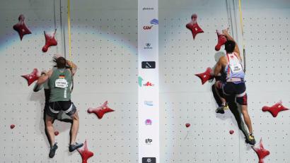 Bild: Yao Qilin/XinHua/dpa
Leander Carmanns (l) hat WM-Silber geholt. (Archivfoto)