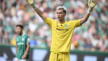 Bild: Carmen Jaspersen/dpa
Fehlt wegen einer Schulterverletzung gegen die Bayern: Werder-Torwart Mio Backhaus (Archiv)